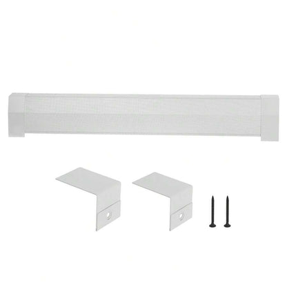Baseboard Heater Covers, Premium Series 4 Ft Standard Electric Heating Unit Front Cover For Home Improvement, Heavy-Duty Steel, Easy Installation For Bedroom Replacing Old Cover, White