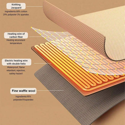 Portable Heated Blanket Shawl Wrap For Women, 2026 New Portable USB Hooded Heated Blanket Shawls With 3 Heating Levels(Beige, Without Charger)