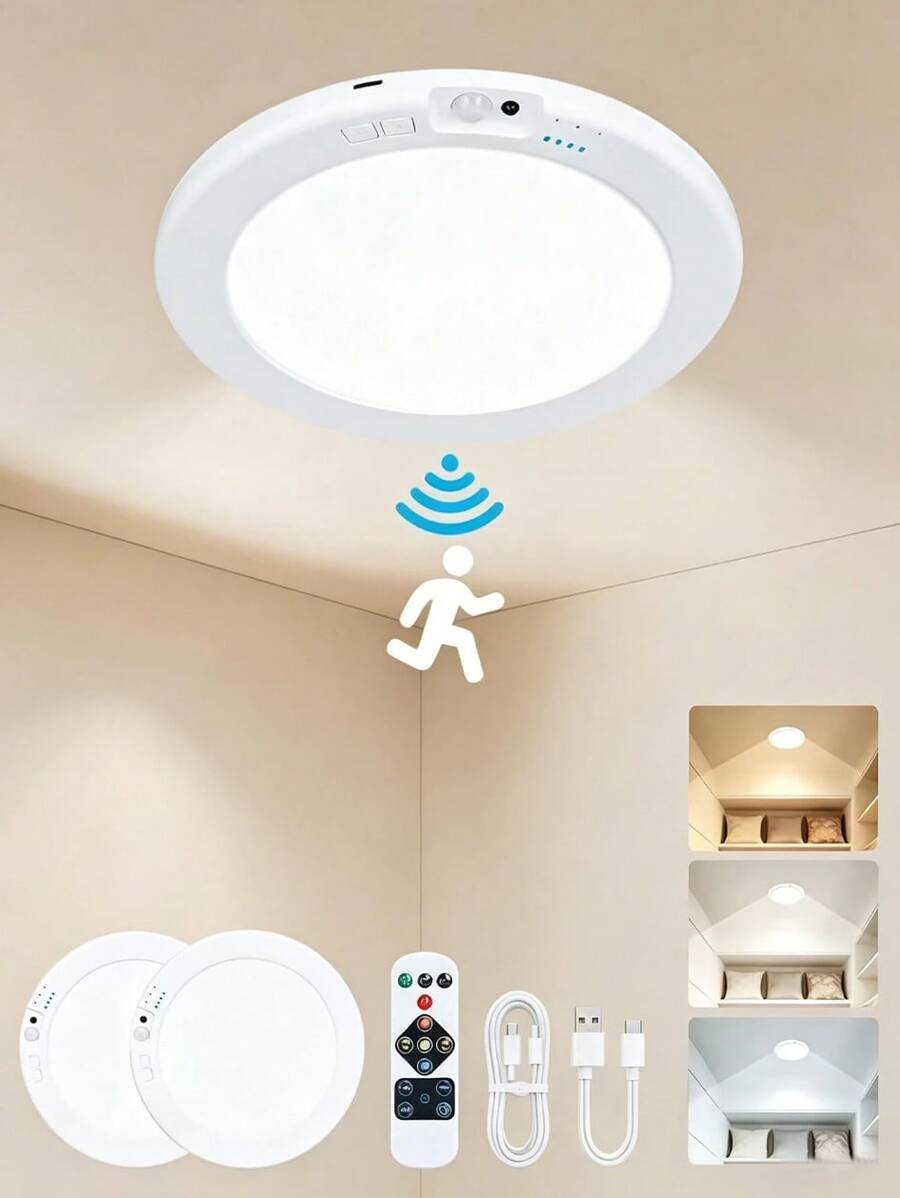 USB LED Motion Ceiling Light with Remote