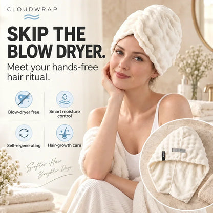 Cloudwrap hair drying cap