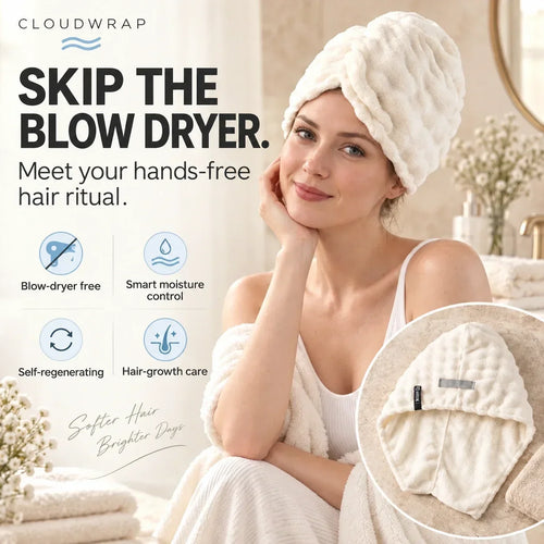 Cloudwrap hair drying cap