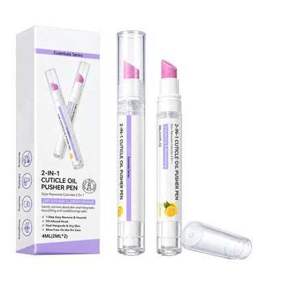 [Lemon] 2-in-1 cuticle oil pusher pen — source product image