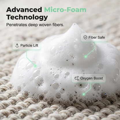 Waterless Carpet Cleaning Foam with Towel — 1 Bottle